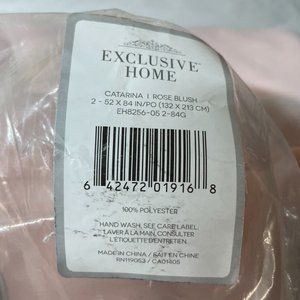 Exclusive Home Curtains Catarina Energy Saving Blackout Grommet Top Set of 2